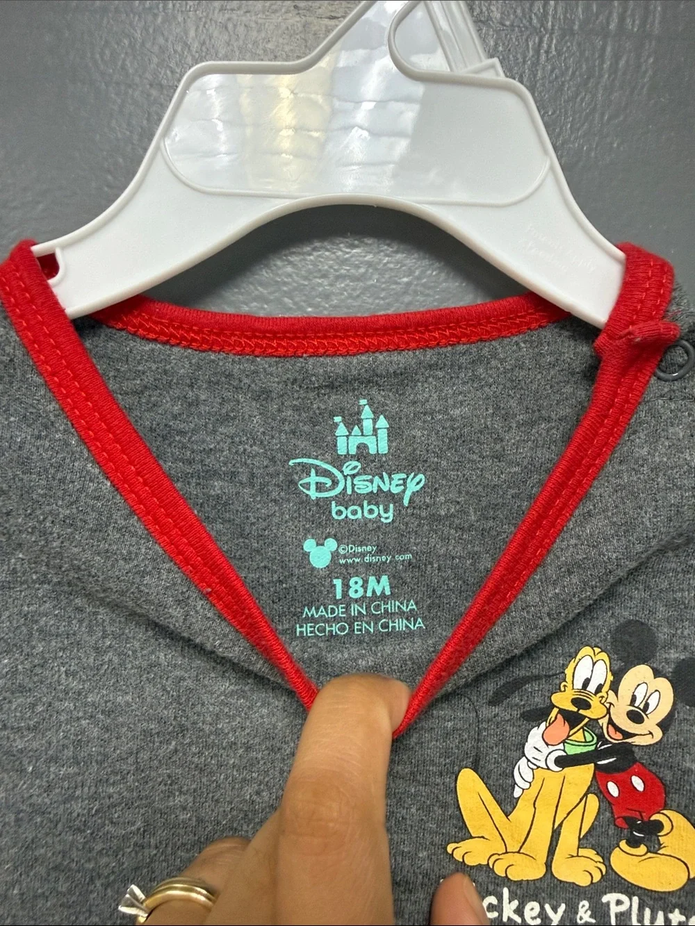 Disney Baby Mickey Mouse & Pluto Romper Set | 18 Months | 2-Piece